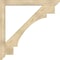 Ekena Millwork Merced Slat Rough Sawn Bracket w/ Offset Brace, Douglas Fir, 6"W x 48"D x 48"H BKT0604X48X48MRC06RDF - alternate 4